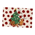 thumbnail image 3 of Mantel individual navideño, posavasos decorativos, reutilizables, fáciles de limpiar, decoración para fiestas navideñas, mantel para cocina y comedor Árbol de Navidad, 3 of 8