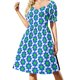 thumbnail image 3 of Vestido de manga corta con estampado de mandala sagrado y amor de Colorado, falda de verano, vestidos casuales, 3 of 7