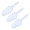 thumbnail image 1 of REGALWOVEN Ice Scoop Easy Clean Plastic Ice Shovel for Candy Buffet Kitchen, Popcorn Scooper for Bar, Ice Bucket, Popcorn in  Clear-3PCS, 1 of 7