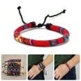 thumbnail image 2 of 12Pcs Personalized Woven Bracelet Collection Trendy Braided Wristband for Women, 2 of 11