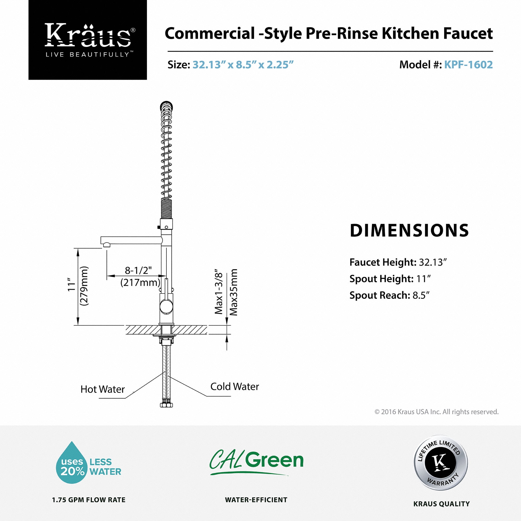 Kraus Commercial Style Single Handle Kitchen Faucet With Pull Down Kraus Commercial Style Single Handle Kitchen Faucet With Pull Down Pre Rinse Sprayer Com