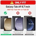 thumbnail image 2 of XIHAMA Case for Samsung Galaxy Tab A9 Case 8.7 Inch, Full Body Protective with Screen Protector/Hand Strap/Pen Holder, Sturdy Shockproof Samsung A9 Tablet Case 2023 SM-X110/X115/X117, 2 of 8