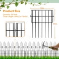 thumbnail image 2 of Animal Barrier Fence No Dig Garden Defense Rabbit Proof Garden Fencing with .in Gaps Metal Rabbit Fence for Garden Dog Blocker Under Barriers ( Panelsft(L) x in(H)), 2 of 9