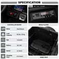 thumbnail image 3 of Voltz Toys Licensed Mercedes Benz G63 12V Kids Ride On Car, Electric G Wagon Power Wheels for Toddlers with Parental Remote Control, Luxury Toy Truck with LED Lights, Music, Black, 3 of 6