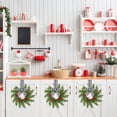 thumbnail image 6 of Bessbest Handmade PVC Christmas Holiday Mini Wreath, White, 1 Count, 6 of 9