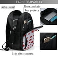 thumbnail image 4 of Daiia Ladybug Pattern USB Charging Backpack for Men and Women, Anti-Theft Backpack,Travel Backpack,School Backpack,College Backpack,Laptop Backpack, 4 of 7