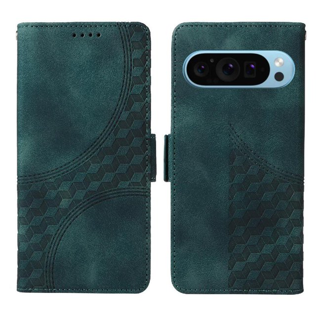 Funda GANGXUN para Google Pixel 9 con diseño acolchado elegante, cuero PU, protección total y ajuste preciso