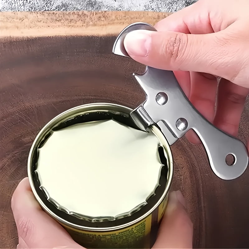 Multifunction Bottle Can Opener Stainless Steel Portable Bottle Jar Opener Household Can Opener Safety Side Cut Kitchen Gadget