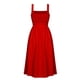 thumbnail image 3 of Vestido casual sexy de color liso con tirantes y escote tubo para mujer: poliéster, verano, sexy/casual, tallas de la S a la XL (4-10 EE. UU.), 3 of 6