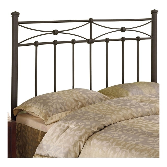 Bowery Hill Transitional Metal Full Queen Spindle Headboard in Bronze