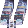 thumbnail image 1 of Bloc de papel con 12 diseños, paquete de 24 hojas de papel de una sola cara con temática de cielo estrellado, fondo de álbum, cartulina y papel para manualidades., 1 of 7