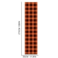 thumbnail image 3 of TIELUTT Linen Orange Black Plaid Table Runner Tablecloth Farmhouse Fall Bunny Table Thanksgiving Table Runners 90 Inches Long Decorations for the Kitchen Table Gender Reveal Table Satin Table Runners, 3 of 8