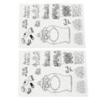 thumbnail image 3 of uds sellos transparentes patrón de caramelo reciclaje fabricación de tarjetas sellos impresión TPR DIY sellos transparentes para tarjetas de felicitación diario, 3 of 5