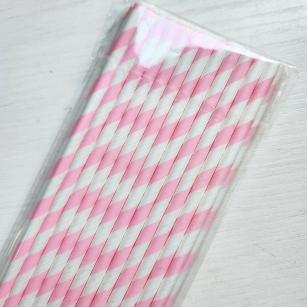 Pajita de papel desechable, biodegradable, original, apta para uso alimentario, para niños