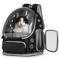 thumbnail image 1 of Transportadora tipo mochila para gato Pawstrip con ventana burbuja plegable, 1 of 6