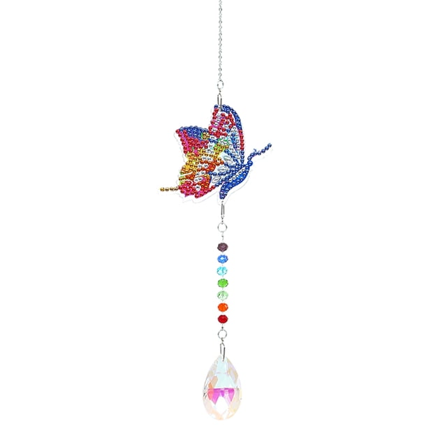 Cuadros Decorativos DIY 5D Diamond Painting Rainbow Maker Wind Chime Light Catcher (Mariposa) DQrwqpou Nuevos Originales