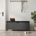 thumbnail image 3 of vidaXL Storage Box with Cushion Bench Organizer Living Room Hallway Entryway, 3 of 6