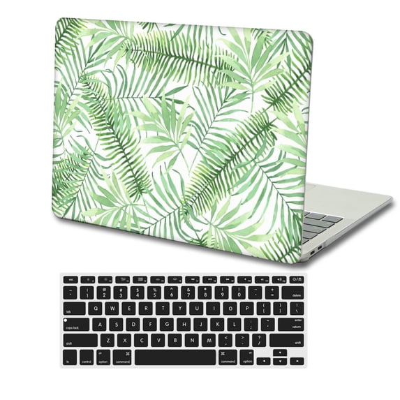 KSK KAISHEK Hard Shell Case Cover Only for 2019-2016 Rel. Newest MacBook Pro 15" with Retina Display + Black Keyboard Cover Model: A1990&A1707 Flowers 134_1