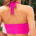 thumbnail image 4 of ZJXFGS High Neck Bikini Top Womens Swim Tops Swimsuit Tops for Women Bathing Suit Tops for Women Pink XL, 4 of 8