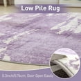 thumbnail image 6 of Carvapet Small Round Area Rug, Non-Slip Washable Circle Rug for Kitchen Bathroom Living Bedroom, Super Soft Absorbent Carpet Low Pile, 3ft, Purple, 6 of 7