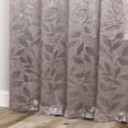thumbnail image 6 of Superior Blackout Leaves Curtains Set of 2, Light Filtering Rod Pocket Curtain Panel Set, Cappuccino-Brown, 26"W x 63"L, 6 of 9