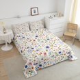 thumbnail image 3 of Erosebridal Spring Floral Flower Bedding Toddler Comforter Set for Girls, Botanical Plants Down Comforter, Reversible 2-Piece, Reversible, 3 of 6