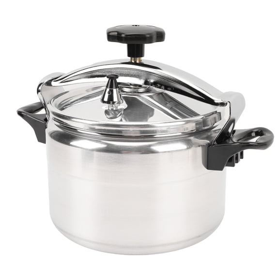 Professional 7L Aluminum Pressure Cooker and Canner Cookware Pot, Double Ears Safety Stewing Pot for Gas Stove - 9.8 Inches / 25 cm