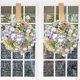 thumbnail image 4 of Puntoco Corona navideña con bolas y flores de plástico, guirnalda navideña para las vacaciones de invierno, decoración para la puerta de entrada de la casa, 4 of 6