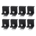 thumbnail image 1 of Uxcell 8Pcs Solar End Clamp, 40mm Aluminum Adjustable Solar Panel Mounting Bracket Clamp Z Bracket Clamps, Black, 1 of 1
