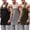 Black/Green/Medium Grey, variant on Men's 3 Pack Workout Tank Tops Sleeveless T-Shirts Y-Back Muscle Tee Athletic Gym Stringer