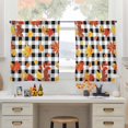 thumbnail image 6 of Maple Leaf Sheer Curtains for Living Room Bedroom, Fall Leaves Light Filtering Sheer Curtain Rod Pocket Voile Window Treaments Drapes, 52 x 54 Inches, 6 of 9