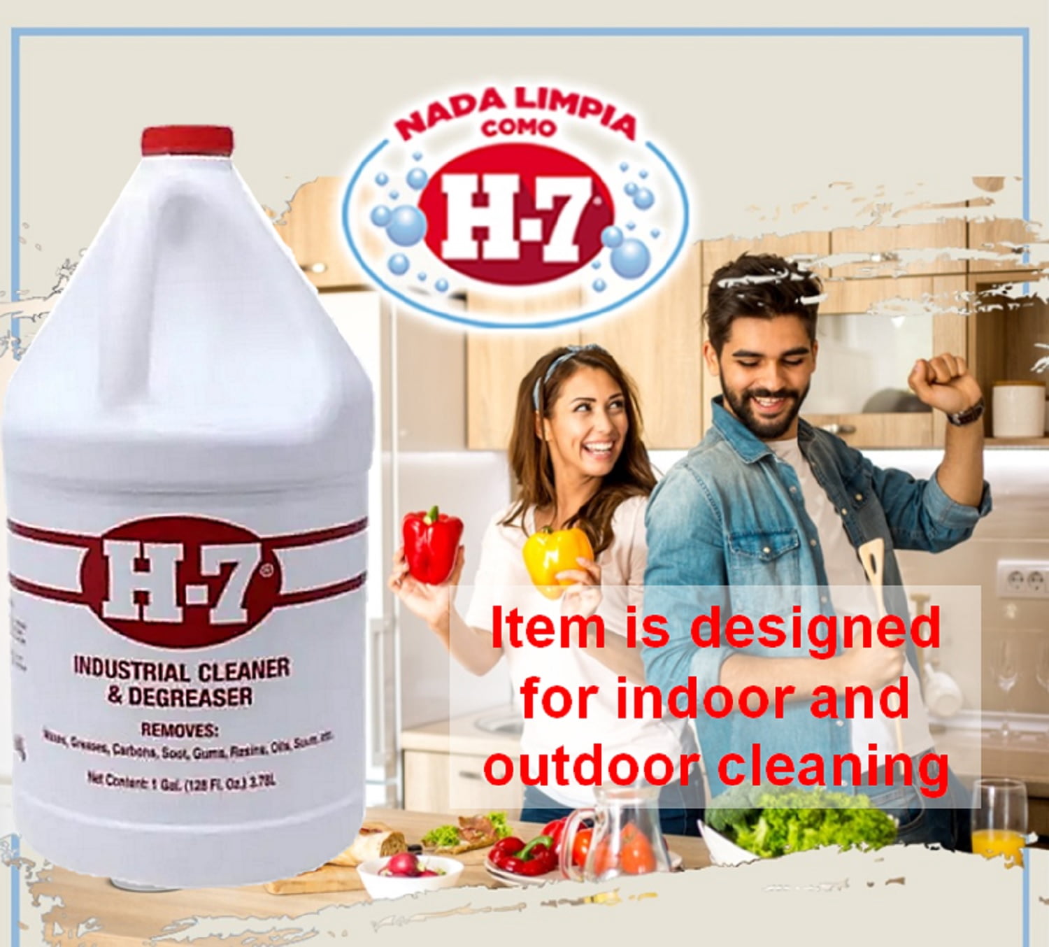 H-7 Industrial Cleaner & Degreaser 128 oz