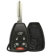 KeylessOption Just the Case Shell Key Fob Keyless Entry Remote 6 button for 2004-2007 Chrysler Town & Country / 2004-2007 Dodge Caravan / 2004-2007 Dodge Grand Caravan