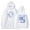 White, variant on New Jeans NJWMX Hoodies Rabbit Logo Merch Pullovers Women Men Fashion Casual KPOP Sweatshirts