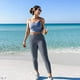 thumbnail image 4 of YOGA Pantalones de entrenamiento Naked Feeling para mujer - Pantalones ajustados de cintura alta, cómodos, transpirables y cálidos - Gris, 4 of 5