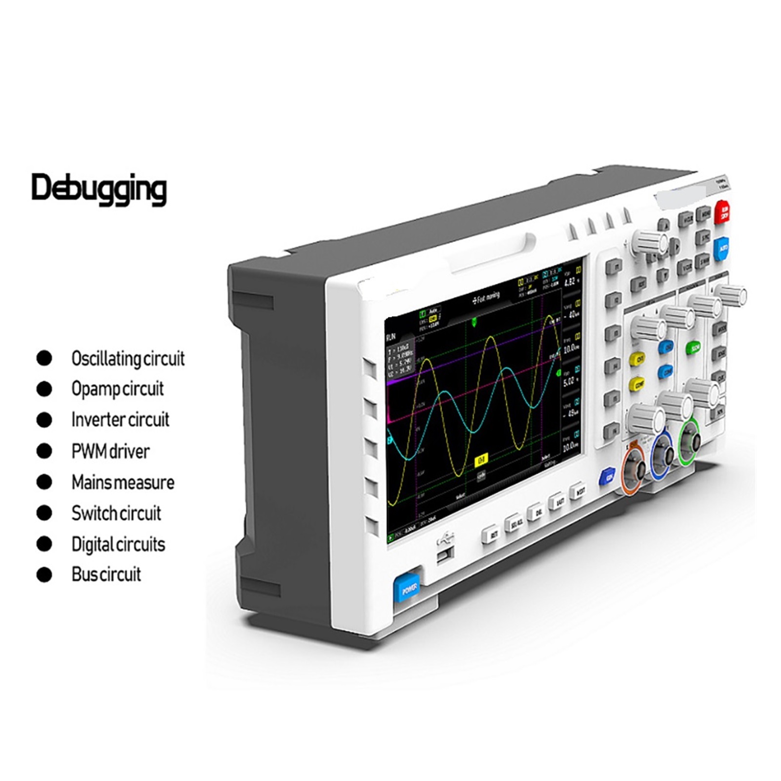 USB Digital Oscilloscope Table 1014D 2 In 1 Dual Channel Input Signal Generator 1GSa/s Sampling Rate 100MHz* 2 Ana-log Bandwidth ,Professional Designed