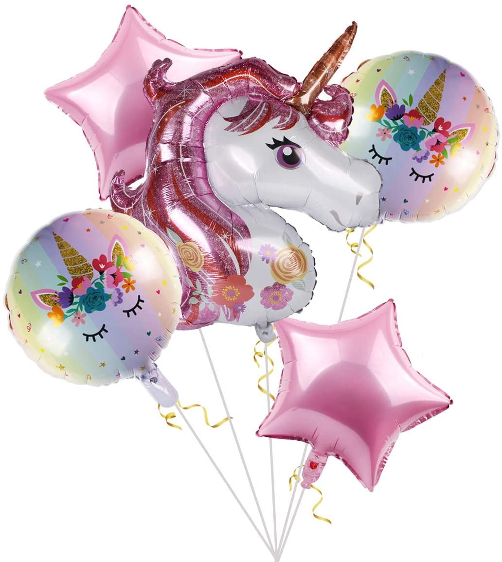 Protestant Bestaan eeuw ZHOUY Unicorn Balloons Birthday Party Decorations - Pack of 6, Pink Unicorn  Mylar Balloon for Unicorn Theme Party Supplies, Baby Shower, Home Office  Decor, Birthday Backdrop - Walmart.com
