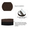 thumbnail image 4 of REGALWOVEN 90Pcs Furniture Pads Round 3/4" Self-stick Non-slip Anti-scratch Felt Pads Floors Protector Dark Brown, 4 of 6