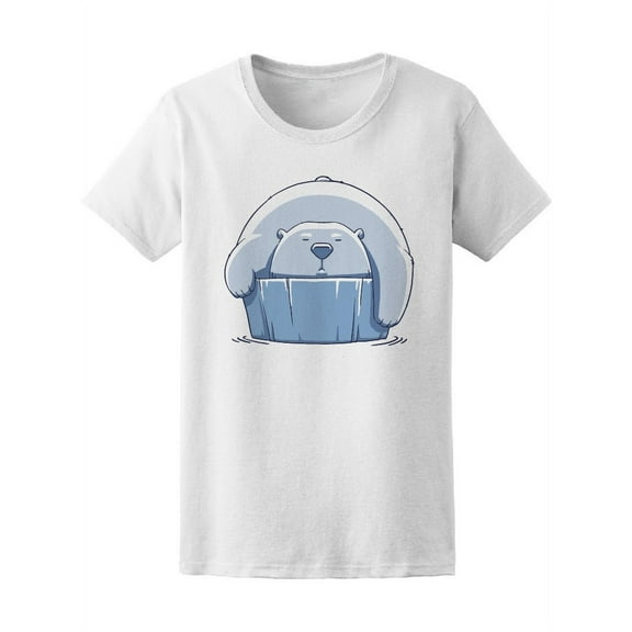 Funny Cute Lazy Bear T-Shirt Women -Image by Shutterstock, Female Large