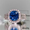 thumbnail image 4 of HOOUN Elegant Jewelry 925 Silver Rings Cubic Zirconia for Women Wedding Ring Size 6-10-#2-6, 4 of 5