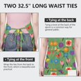 thumbnail image 6 of Pioneer Flower Floral Print Pattern Apron for Women and Men, Cotton Linen Waterproof with Pockets, Adjustable, 33x27 Inch for Kitchen, Gardening, BBQ, Salon, 6 of 6