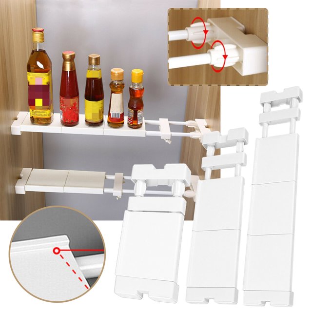 Vaidha Window Sill Retractable Partition Kitchen -Gap Storage Telescopic Rod Layered