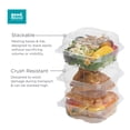 thumbnail image 5 of good natured Multi-Purpose Clamshell Food Containers - Package of 230 - Durable Alternative Plastic Containers, Ideal Sandwich Containers, Perfect To Go Containers for Everyday Use, 5 of 6