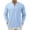 1 Blue, variant on Uikmnh Mens Shirts Male and Linen Pocket Casual Long Sleeved Lapel Shirt Size:L