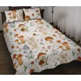 thumbnail image 1 of Juego de cama acolchado con tema de setas, 1 of 5