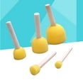 thumbnail image 2 of 5-Piece Round Sponge Brush Set for Kids, Ideal for Crafts, Painting, and Art Projects, 2 of 4