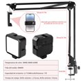 thumbnail image 2 of LEKOU Soporte para Tel&eacute;fono Celular, Brazo Articulado Ajustable con luz LED, Soporte de Video para Tel&eacute;fono, Celular Soporte para Grabaci&oacute;n para Transmisi&oacute;n, 2 of 7