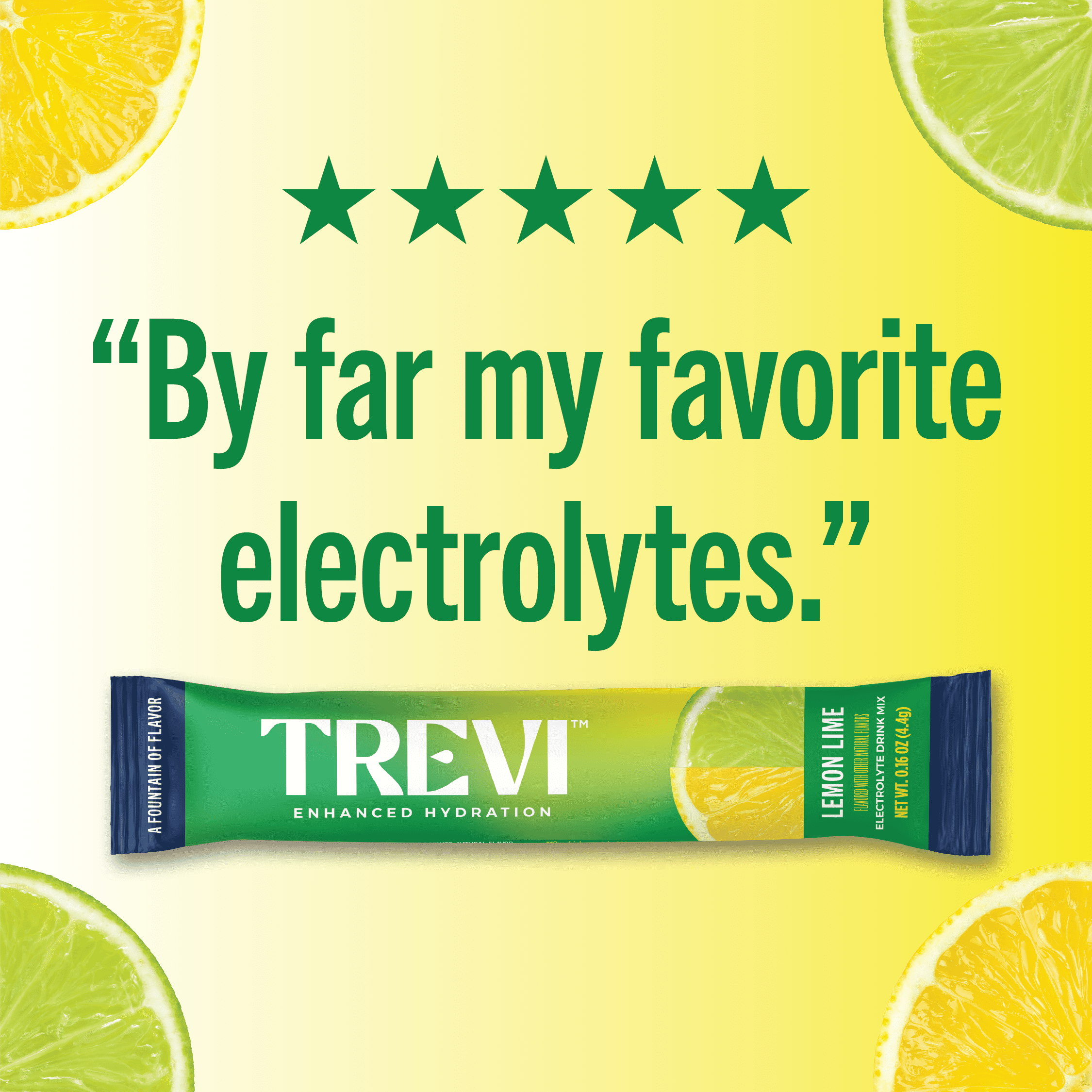 Trevi Sugar Free Electrolyte Drink Mix - 7 Count Lemon Lime