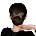thumbnail image 2 of SSKFHGI Rhinestone Flower Hair Clip Ball Hair Clip Flower Hair Bun Roller Flower Hair Clip Lazy Hair Curler Deft Bun Maker Elegant Hair Clip for Women, 2 of 9