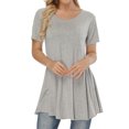 thumbnail image 3 of Robe Mini Ligne A à Manches Courtes et Col Rond pour Femmes, 3 of 4